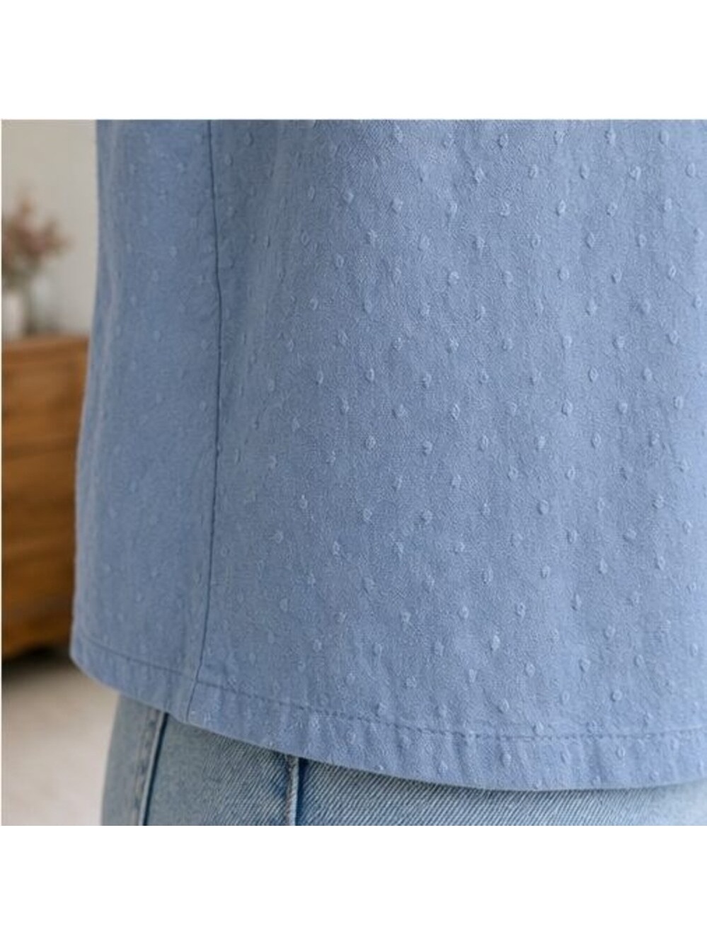 Olive Button Blouse - Picture 6 of 6